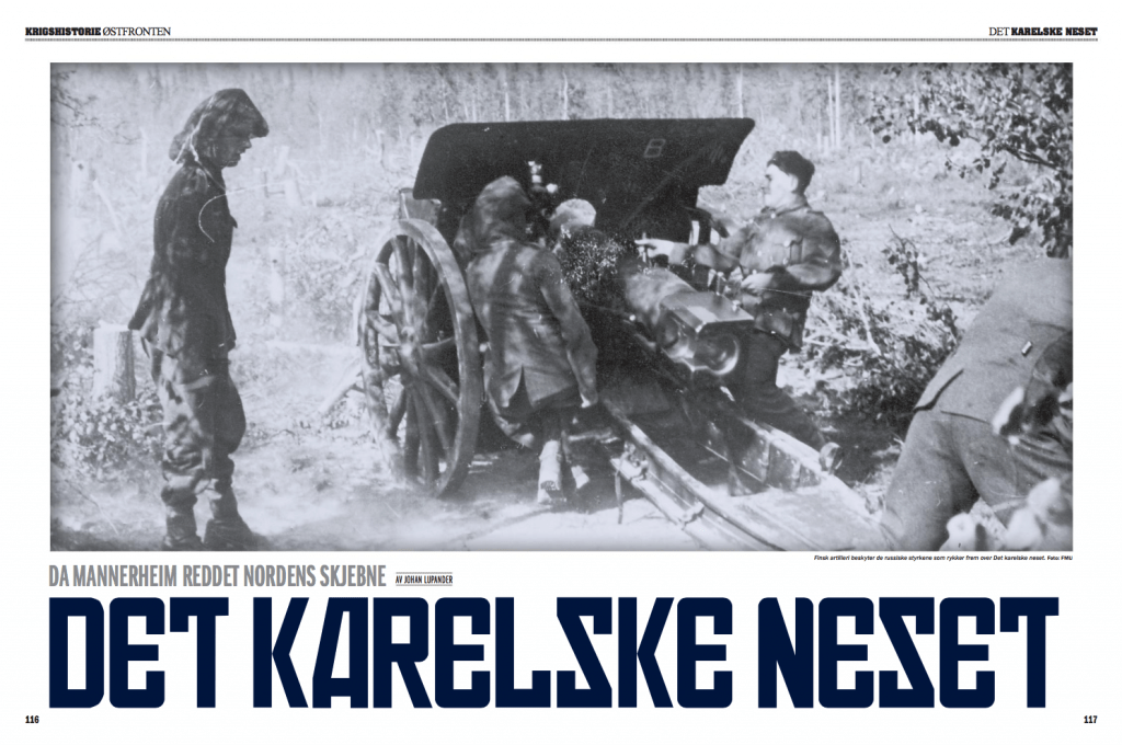 Det karelske neset, oppslag