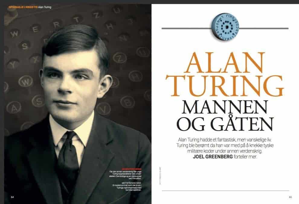 Alan Turing – mannen og gåten, oppslag