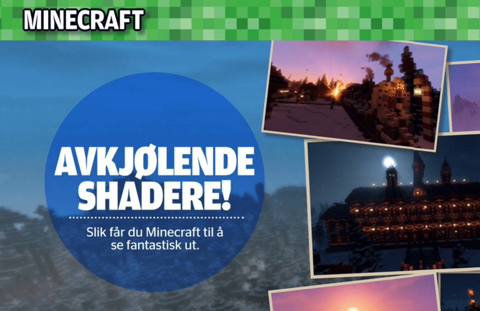 Minecraft: avkjølende shadere, oppslag