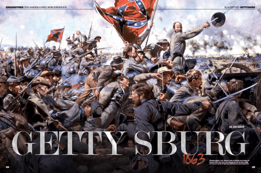 Slaget ved Gettysburg 1863, oppslag