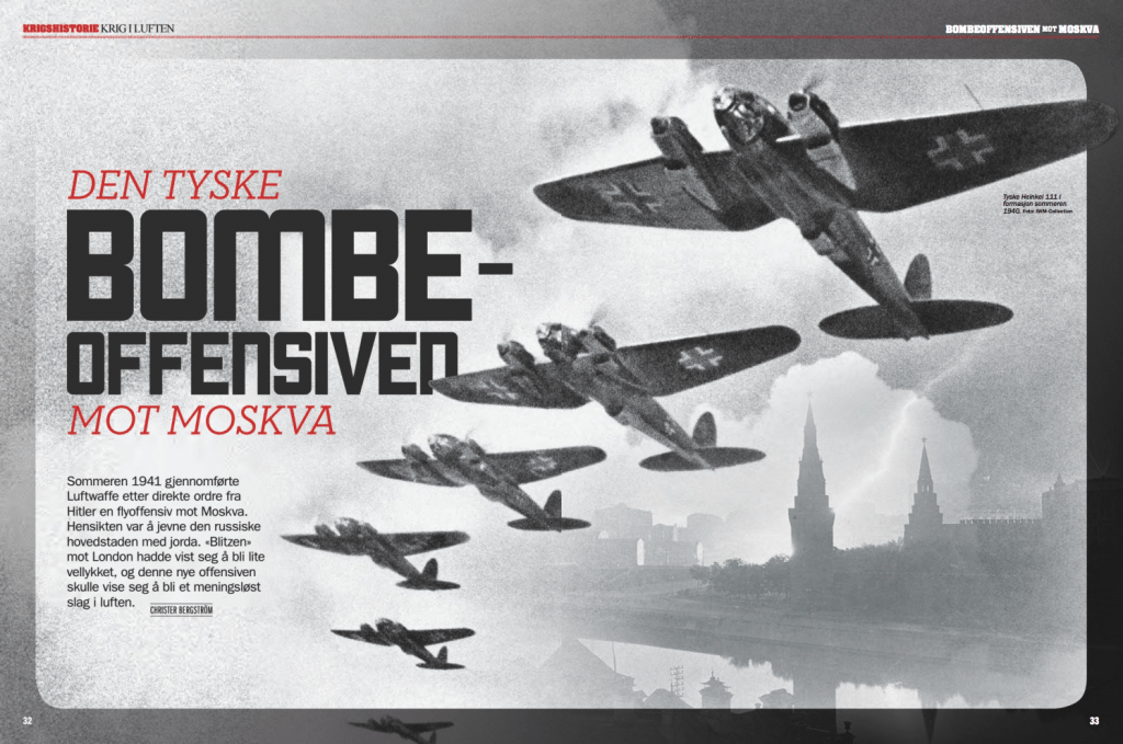 Luftkrig: den tyske bombeoffensiven mot Moskva, oppslag