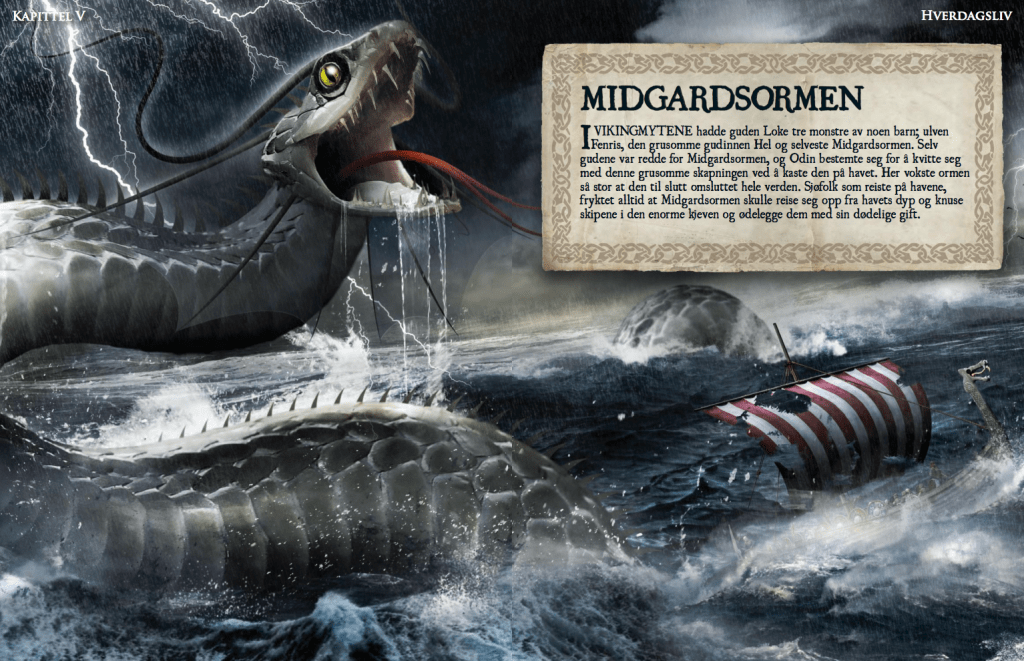 Midgardsormen, oppslag