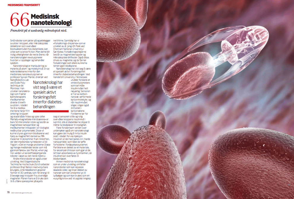 100 medisinske gjennombrudd: medisinsk nanoteknologi, oppslag