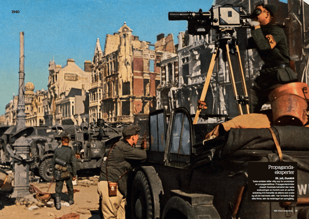 Krigsåret 1940, oppslag