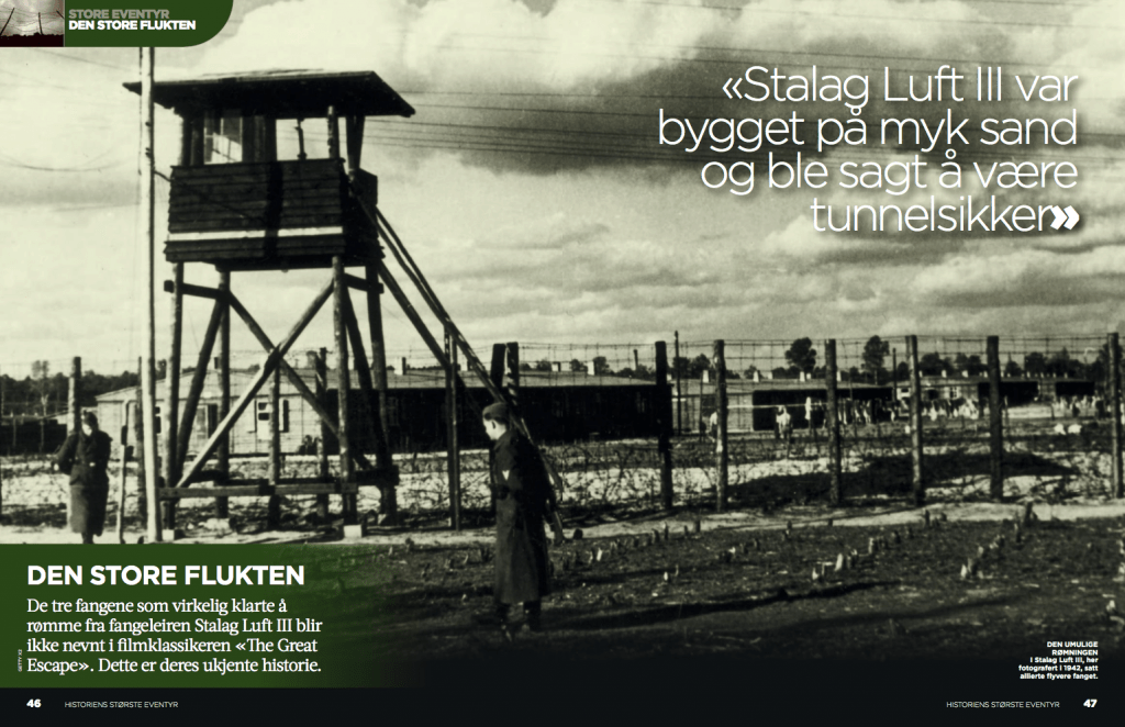 Den store flukten, oppslag