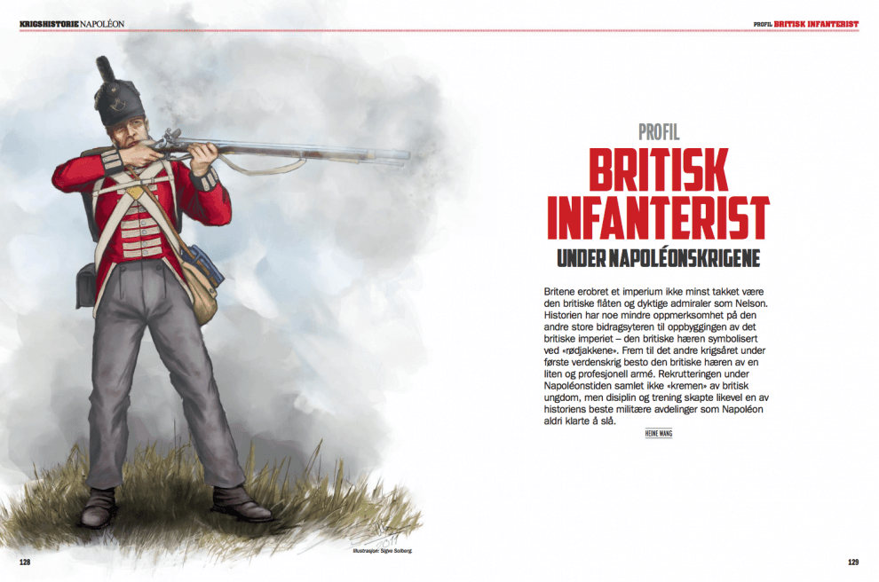 PROFIL: Britisk infanterist, oppslag