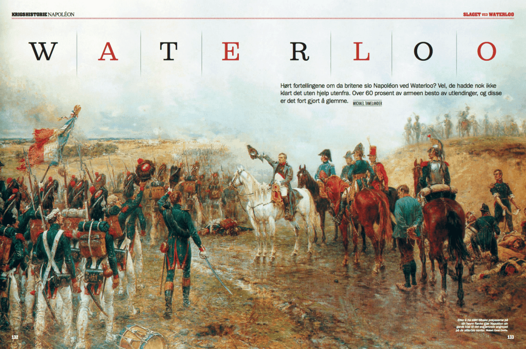 Waterloo, oppslag