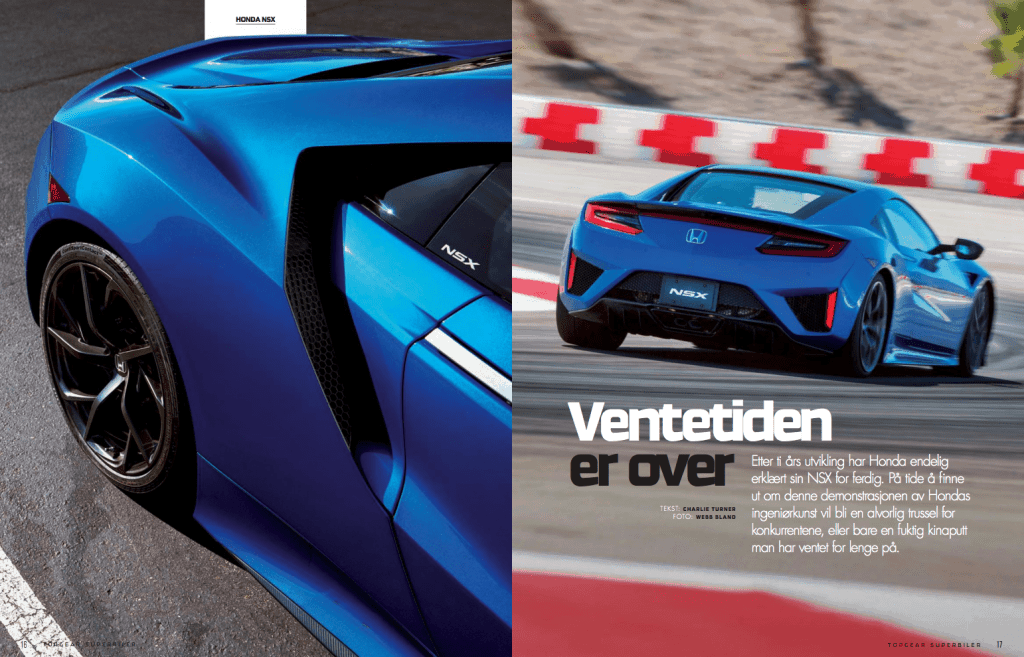 NSX: Ventetiden er over, oppslag