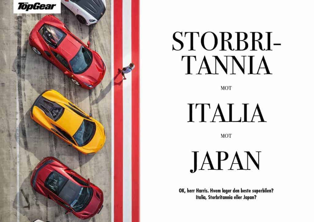 Storbritannia mot Italia mot Japan